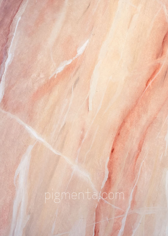 marmorizzazione a finto marmo rosa