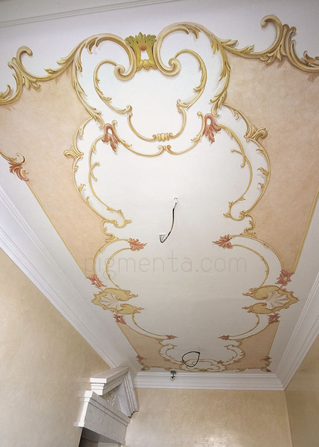 progettazione e realizzazione dipinti classici per soffitti